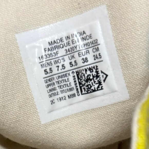 CONVERSE UNISEX CHUCK TAYLOR ALL STAR HIGH TOP SNEAKER M 5.5 W 7.5 - Picture 8 of 8